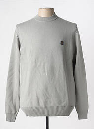 Pull stretch manches longues gris DSTREZZED homme
