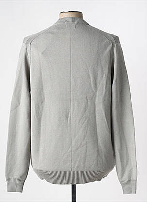 Pull stretch manches longues gris DSTREZZED homme