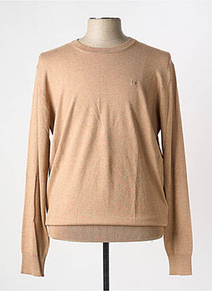 Pull stretch manches longues marron SCOTCH & SODA homme