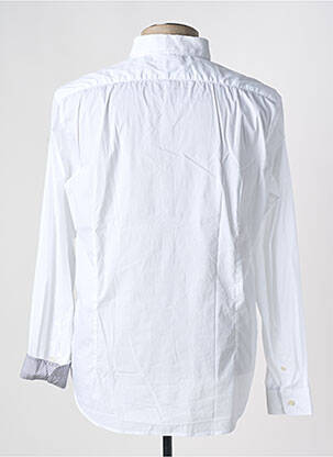 Chemise manches longues coupe cintrée blanc FIL NOIR homme
