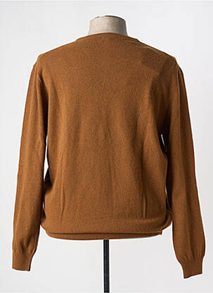 Pull stretch manches longues jaune MCS homme
