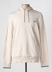 Sweat-shirt à capuche beige FRED PERRY pour homme seconde vue