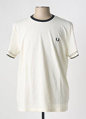 T-shirt beige FRED PERRY pour homme