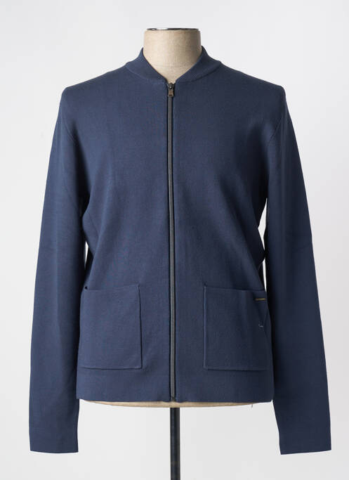 Gilet manches longues manches longues bleu DSTREZZED homme