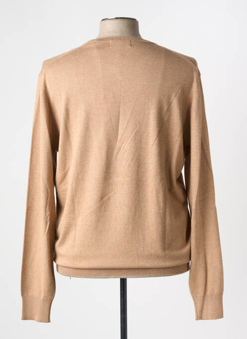 Pull stretch manches longues marron SCOTCH & SODA homme