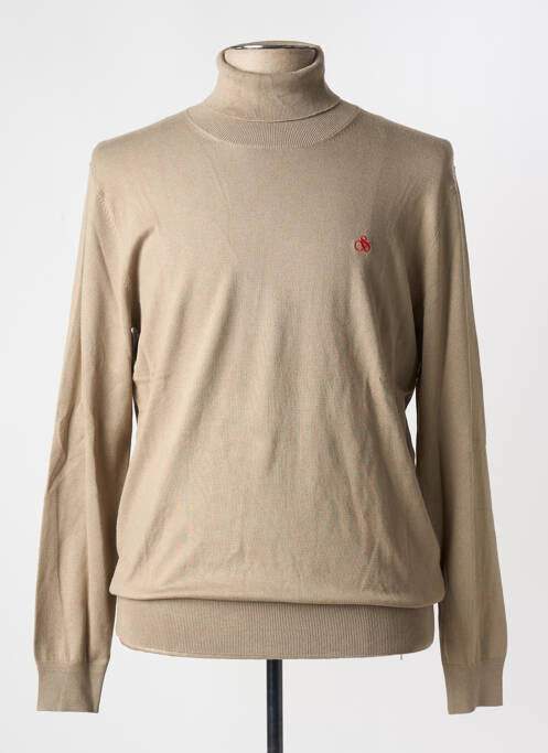 Pull col roulé marron SCOTCH & SODA pour homme