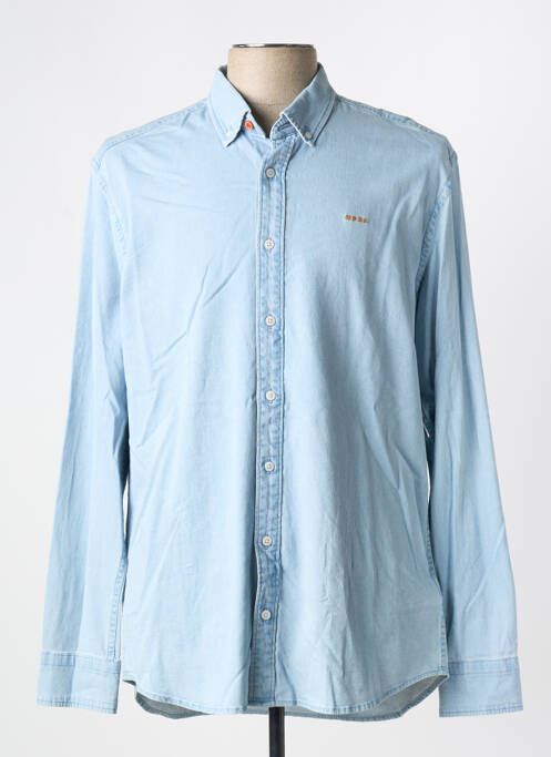 Chemise manches longues bleu NEW ZEALAND AUCKLAND pour homme