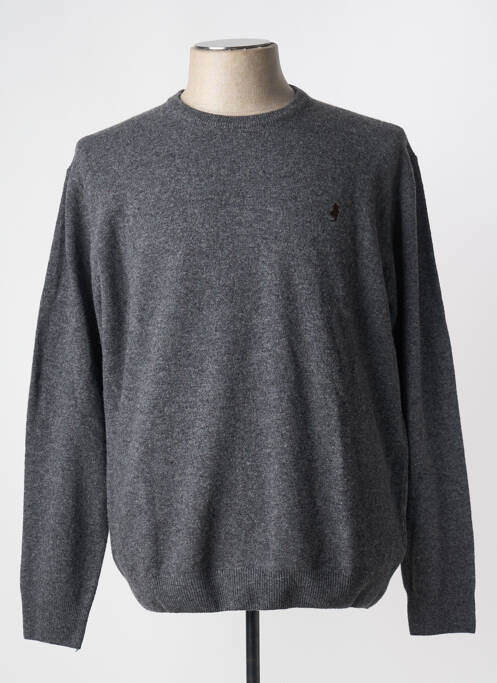 Pull stretch manches longues gris MCS homme