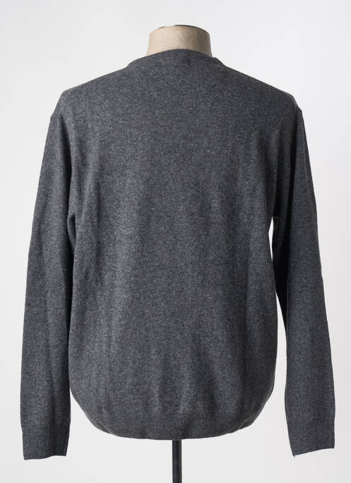 Pull stretch manches longues gris MCS homme