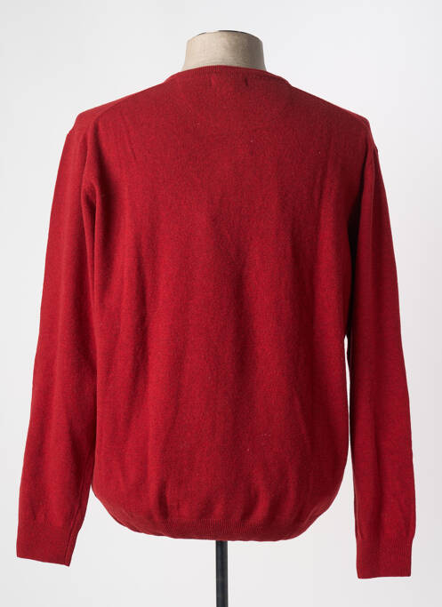 Pull stretch manches longues rouge MCS homme