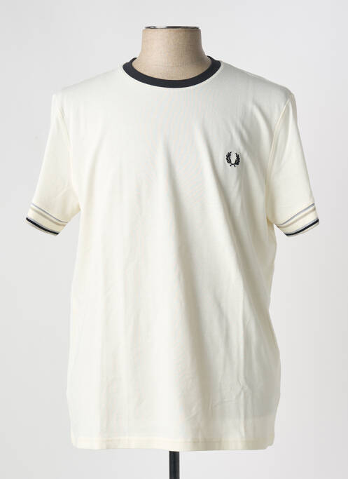 T-shirt beige FRED PERRY pour homme