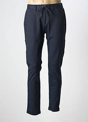 Pantalon slim fermeture zippée sous rabat boutonné bleu DSTREZZED homme