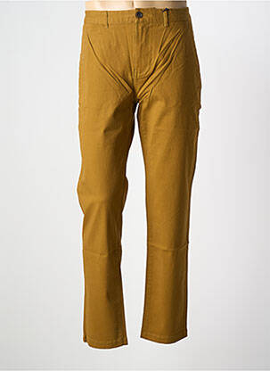 Pantalon chino fermeture zippée sous rabat boutonné marron SCOTCH & SODA femme