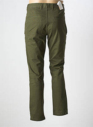 Pantalon chino fermeture zippée sous rabat boutonné vert SCOTCH & SODA femme