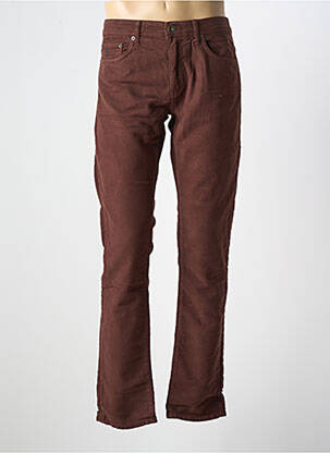 Pantalon droit marron MCS pour homme