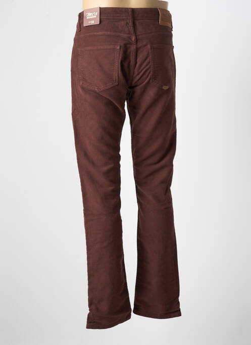 Pantalon droit poches marron MCS homme