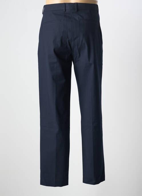 Pantalon slim fermeture zippée sous rabat avec crochet bleu IKKS homme
