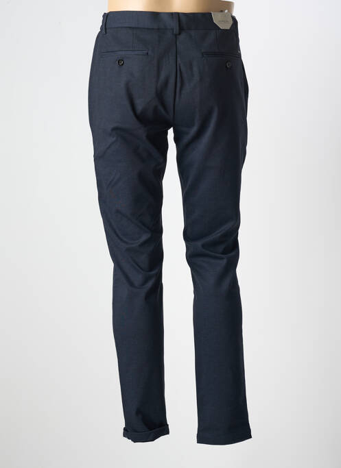 Pantalon slim fermeture zippée sous rabat boutonné bleu DSTREZZED homme