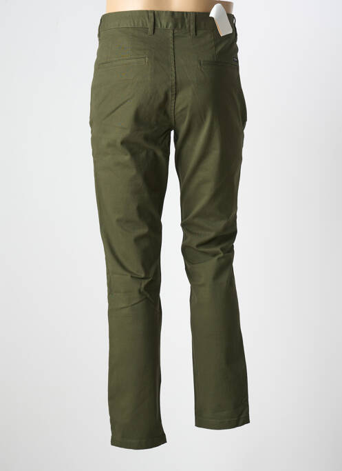 Pantalon chino fermeture zippée sous rabat boutonné vert SCOTCH & SODA femme