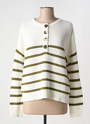 Pull stretch manches longues blanc VILA femme
