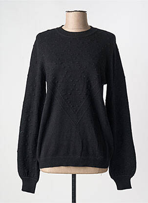 Pull coupe cintrée manches longues noir B.YOUNG femme