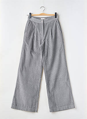 Pantalon flare taille élastique gris THINKING MU femme