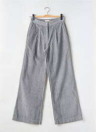 Pantalon flare taille élastique gris THINKING MU femme