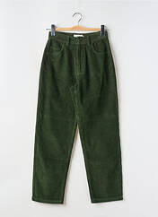 Pantalon droit vert THINKING MU pour femme seconde vue
