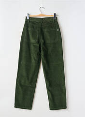 Pantalon droit vert THINKING MU pour femme seconde vue