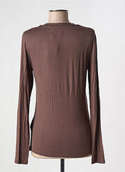 T-shirt marron ICHI pour femme seconde vue