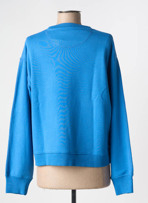 Sweat-shirt broderie manches longues bleu LEON & HARPER femme