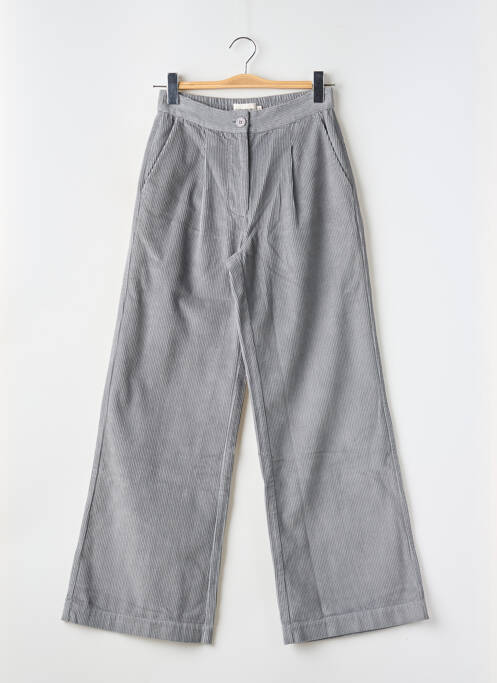 Pantalon flare taille élastique gris THINKING MU femme