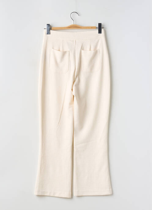 Pantalon droit beige ICHI pour femme