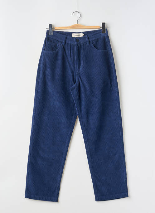Pantalon droit bleu THINKING MU pour femme
