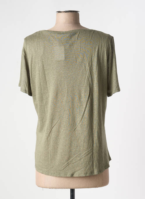 Top vert PIECES pour femme