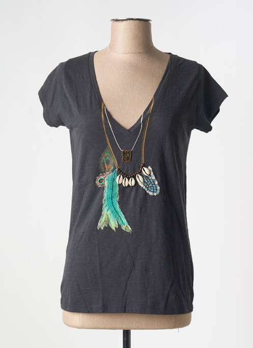 T-shirt gris LEON & HARPER pour femme