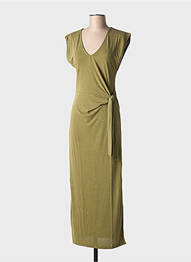 Robe longue manches courtes manches courtes vert VILA femme
