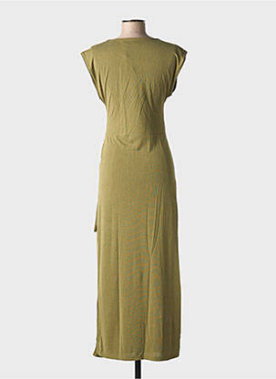 Robe longue manches courtes manches courtes vert VILA femme