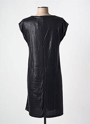 Robe courte manches courtes manches courtes noir PIECES femme