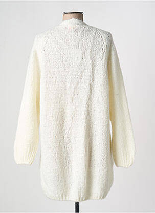 Gilet manches longues maille maille poilu blanc MARIE ILE DE RE femme