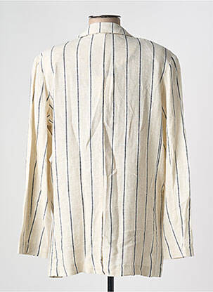 Veste casual col tailleur beige ICHI femme