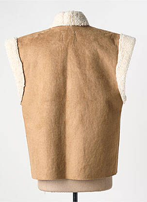 Veste casual tissage suedine beige ICHI femme