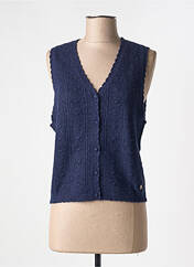 Gilet sans manche bleu LA PETITE ETOILE pour femme seconde vue