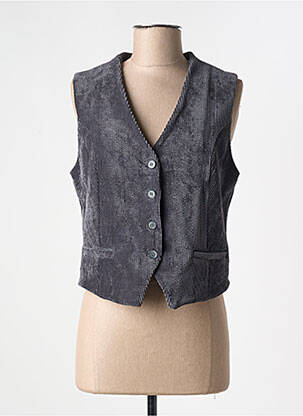 Gilet sans manche gris PAKO LITTO pour femme