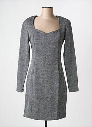 Robe courte noir ICHI pour femme