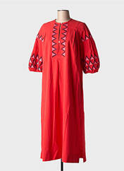 Robe mi-longue rouge LEON & HARPER pour femme seconde vue