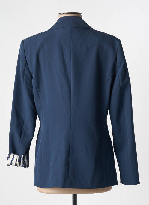Blazer coupe cintrée bleu ICHI femme