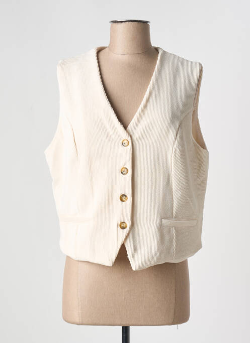 Gilet sans manche doublure beige PAKO LITTO femme