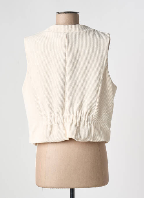 Gilet sans manche doublure beige PAKO LITTO femme