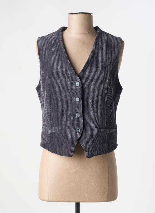 Gilet sans manche doublure gris PAKO LITTO femme